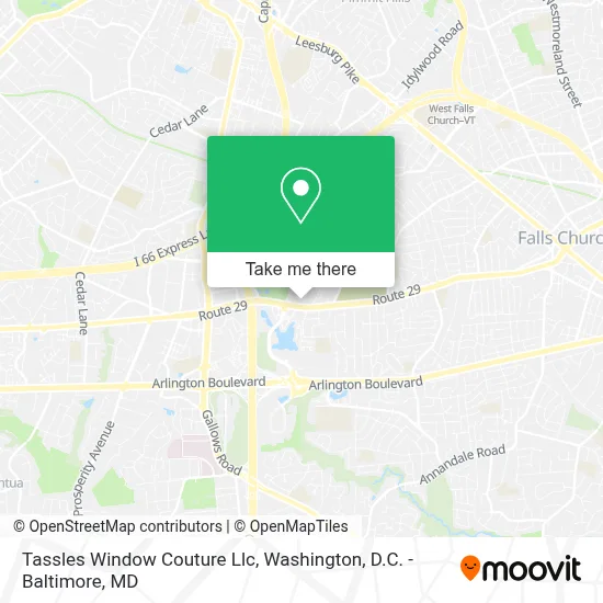 Tassles Window Couture Llc map