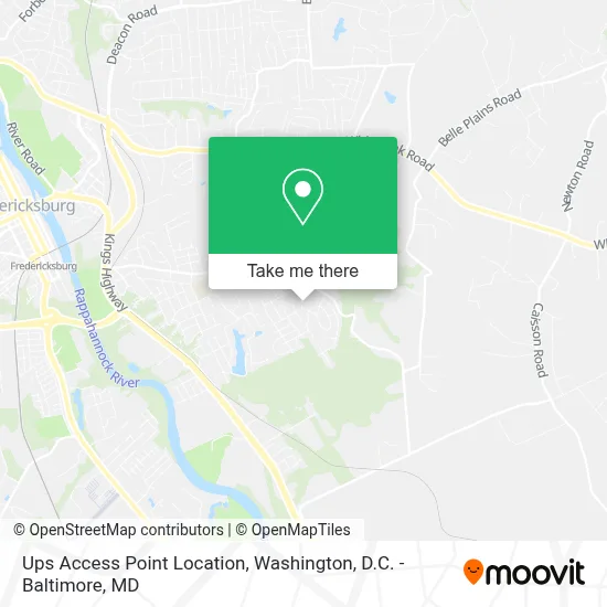 Ups Access Point Location map