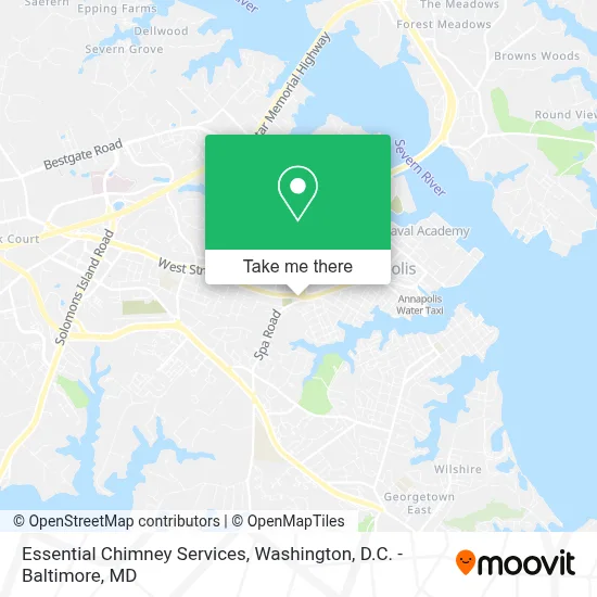 Essential Chimney Services map