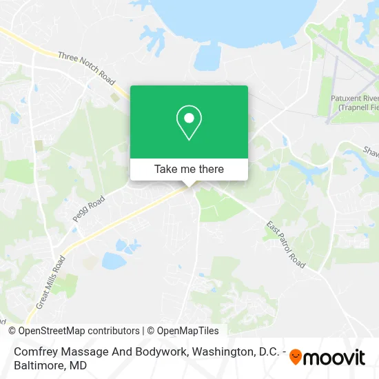 Comfrey Massage And Bodywork map