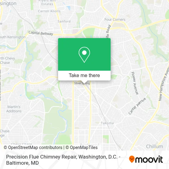 Precision Flue Chimney Repair map