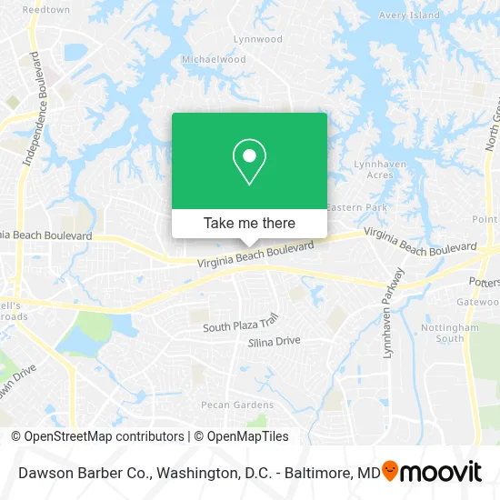 Dawson Barber Co. map