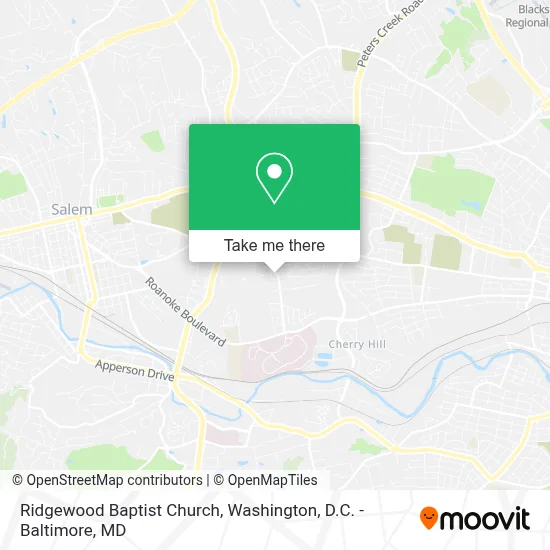 Ridgewood Baptist Church map