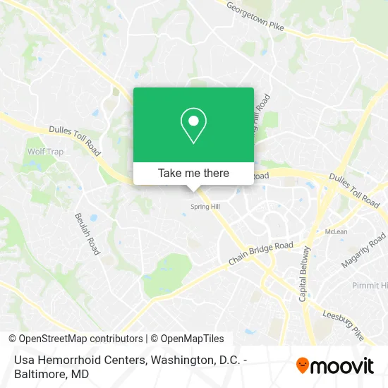 Usa Hemorrhoid Centers map