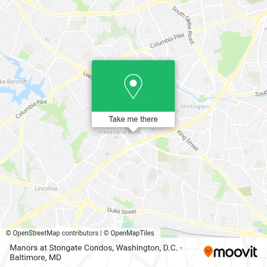 Manors at Stongate Condos map