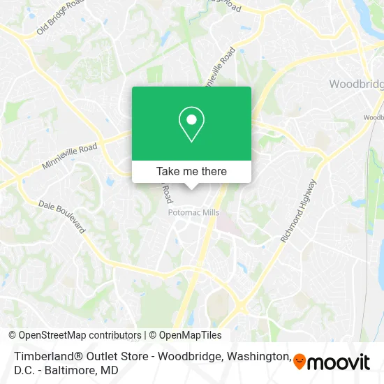 Timberland® Outlet Store - Woodbridge map