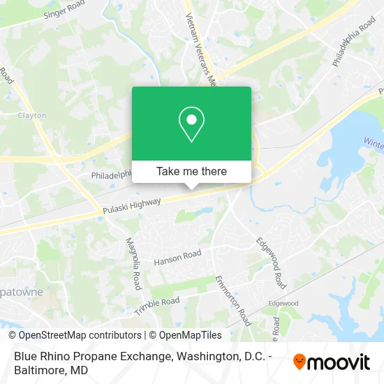 Blue Rhino Propane Exchange map