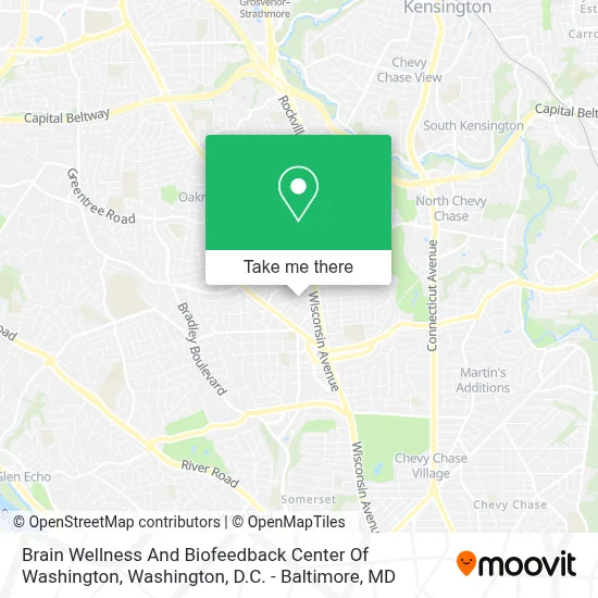 Brain Wellness And Biofeedback Center Of Washington map