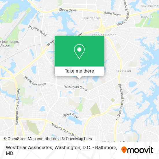 Westbriar Associates map