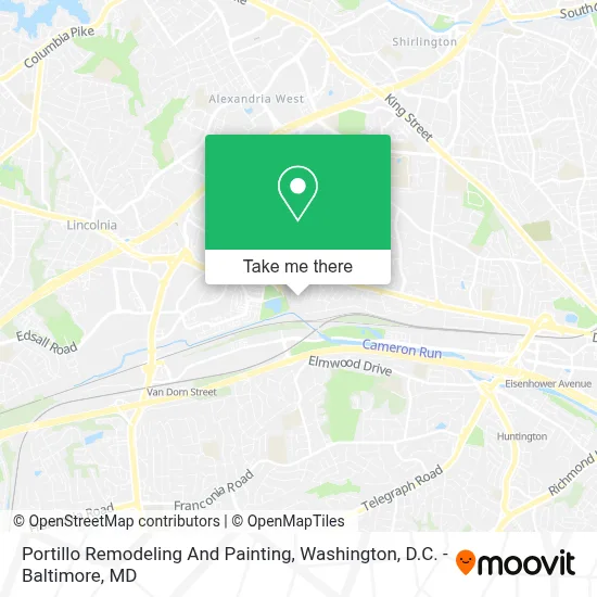 Portillo Remodeling And Painting map