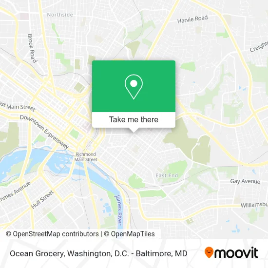 Ocean Grocery map