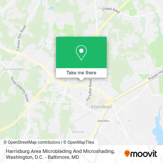 Harrisburg Area Microblading And Microshading map