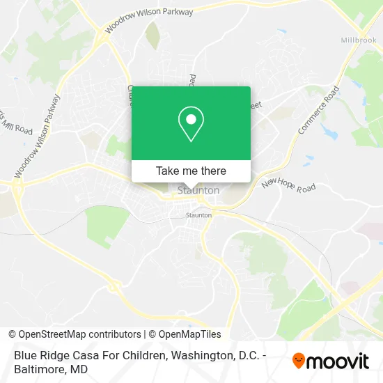 Blue Ridge Casa For Children map