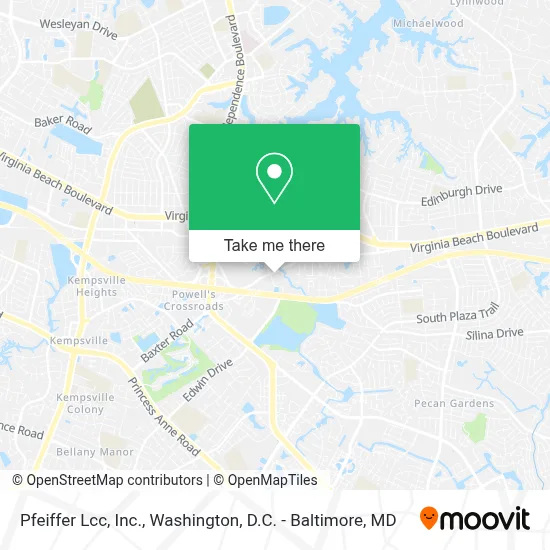 Pfeiffer Lcc, Inc. map