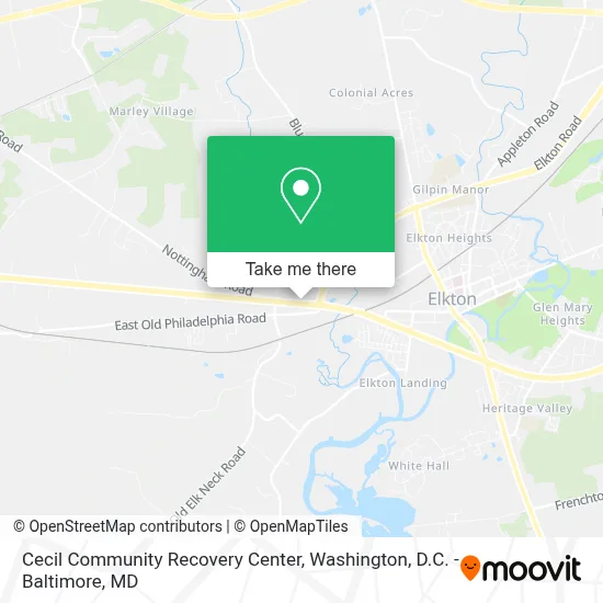 Cecil Community Recovery Center map