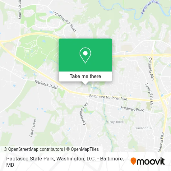 Paptasco State Park map