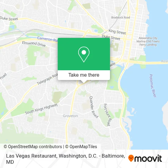 Las Vegas Restaurant map