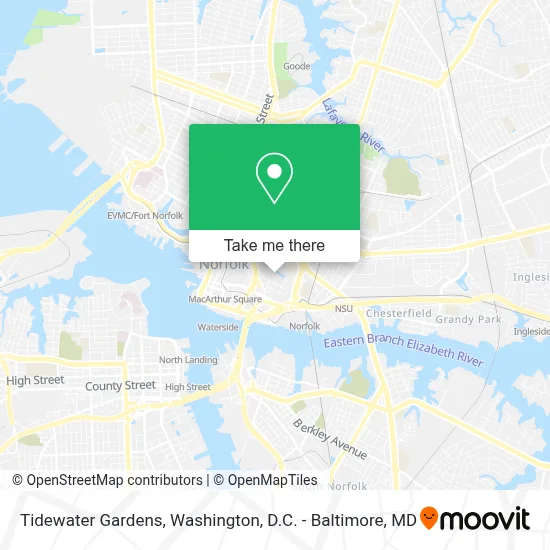 Tidewater Gardens map