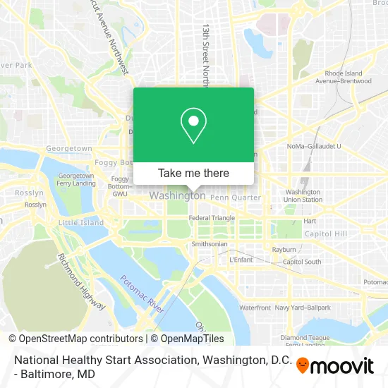 National Healthy Start Association map