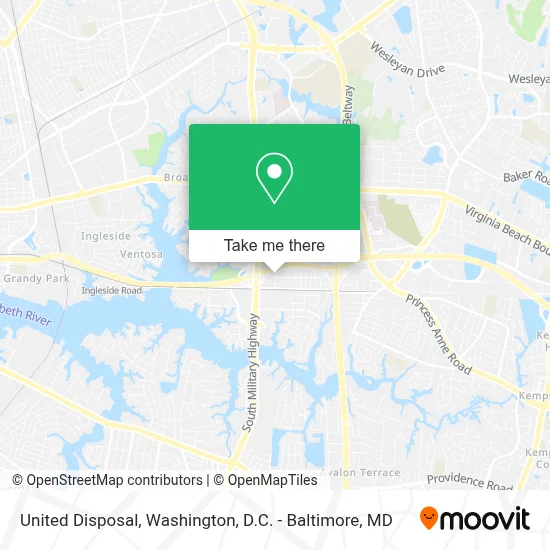 United Disposal map