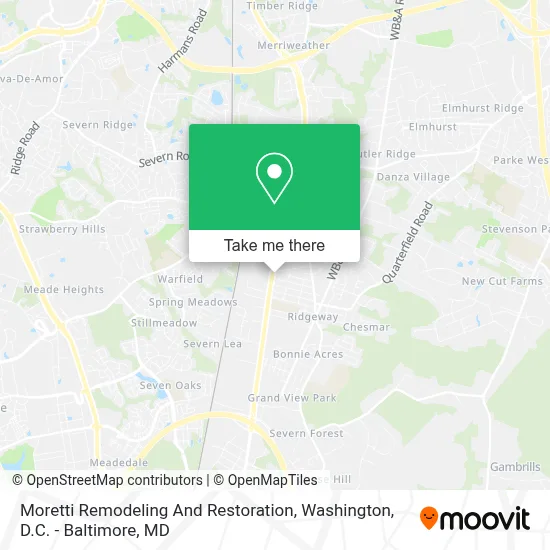 Moretti Remodeling And Restoration map