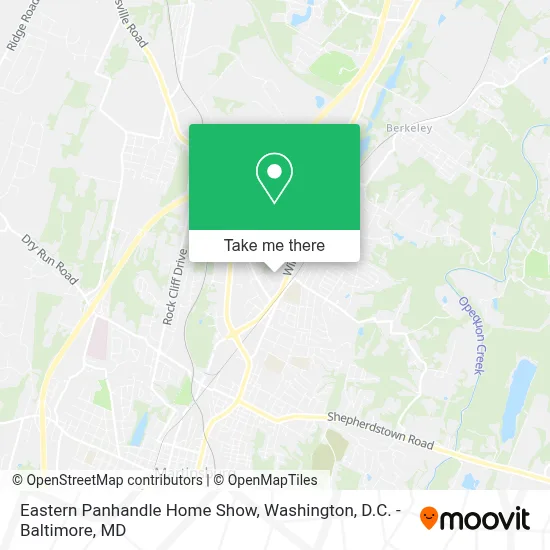 Eastern Panhandle Home Show map