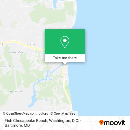 Fish Chesapeake Beach map