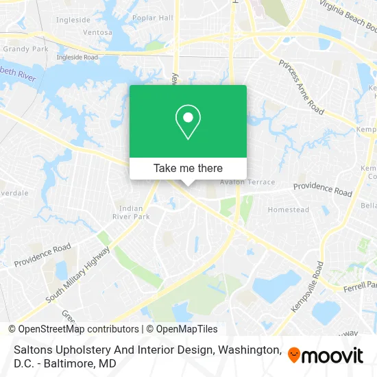 Saltons Upholstery And Interior Design map
