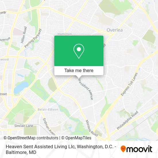 Heaven Sent Assisted Living Llc map