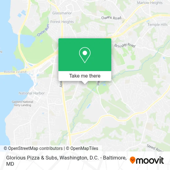 Glorious Pizza & Subs map