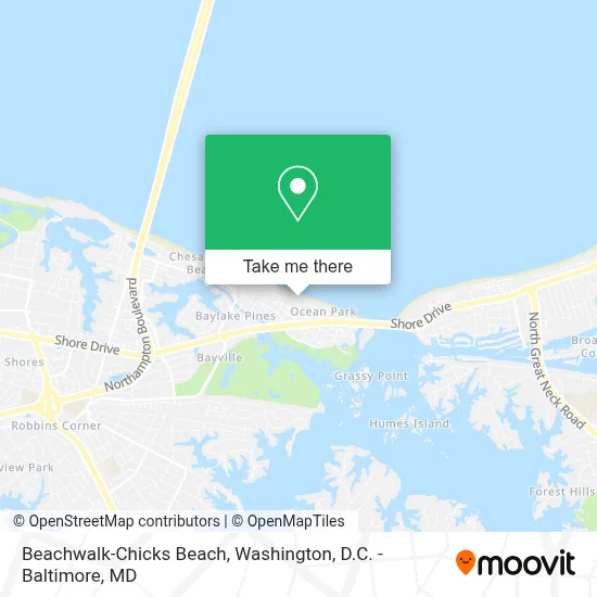 Beachwalk-Chicks Beach map