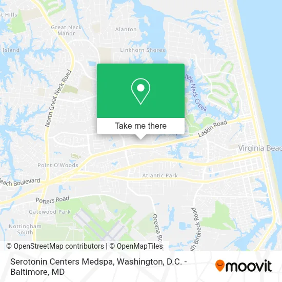 Serotonin Centers Medspa map