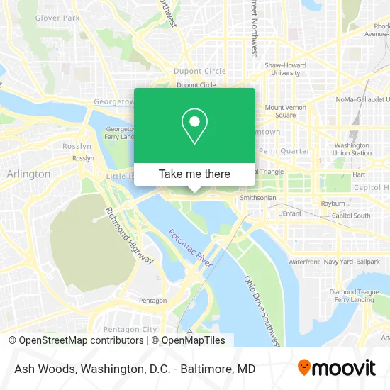 Ash Woods map