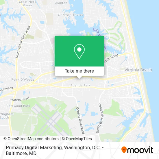 Primacy Digital Marketing map
