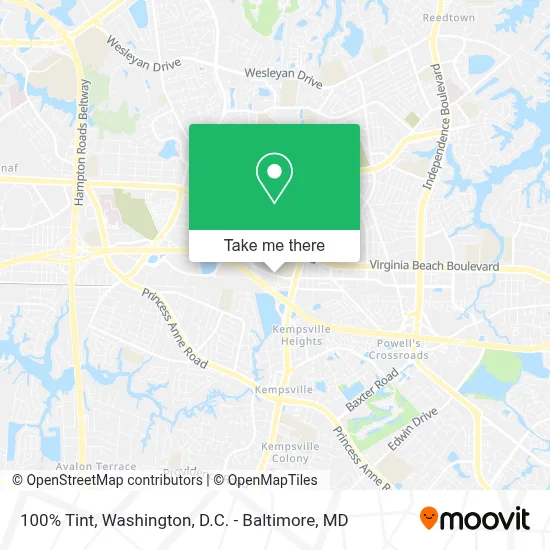 100% Tint map
