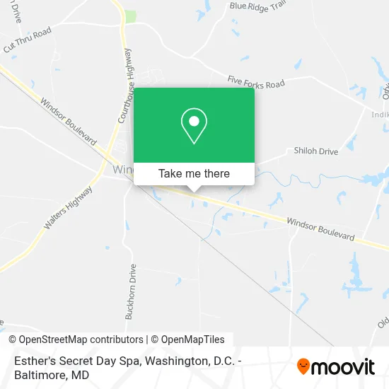 Esther's Secret Day Spa map