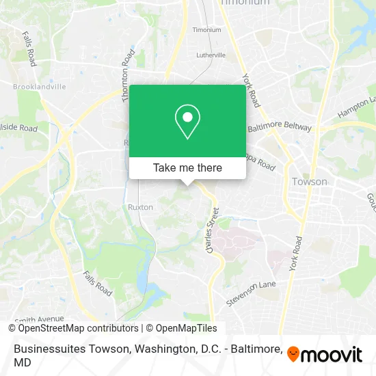 Businessuites Towson map