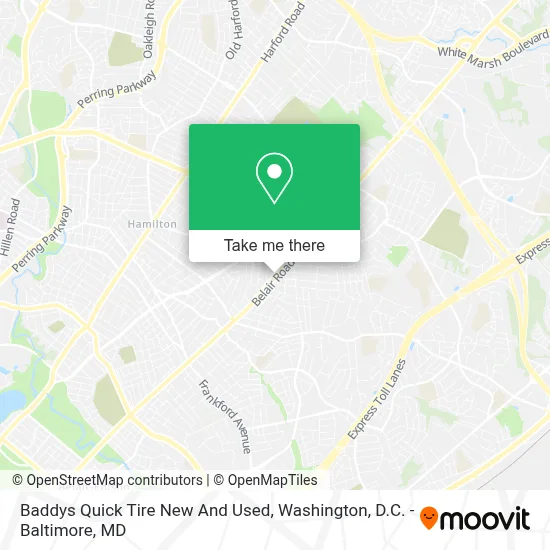 Baddys Quick Tire New And Used map