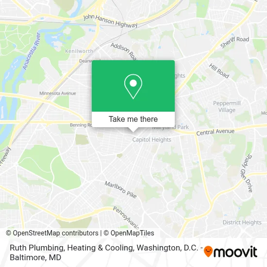 Ruth Plumbing, Heating & Cooling map