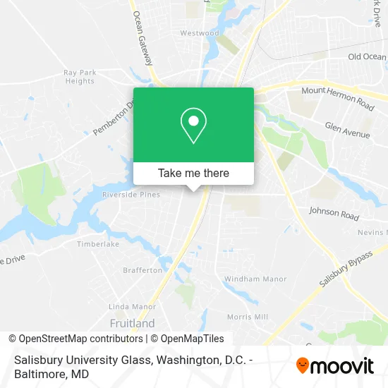 Salisbury University Glass map