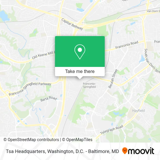 Tsa Headquarters map
