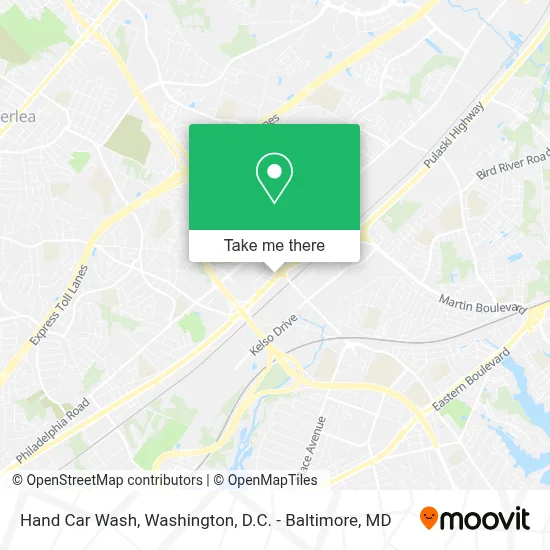 Hand Car Wash map