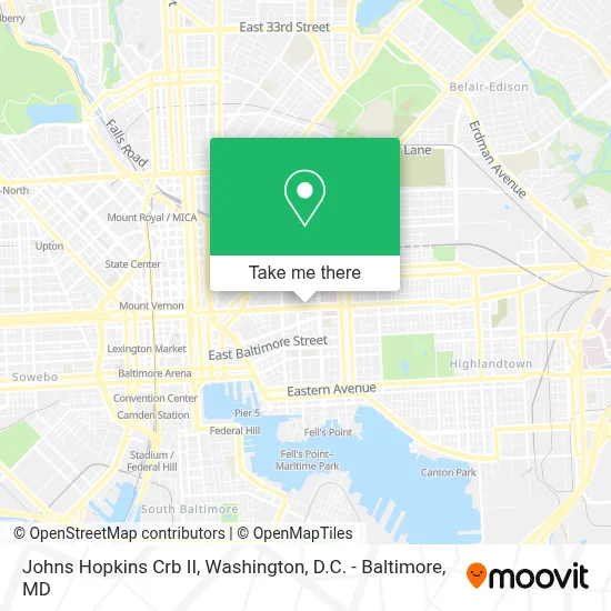 Johns Hopkins Crb II map