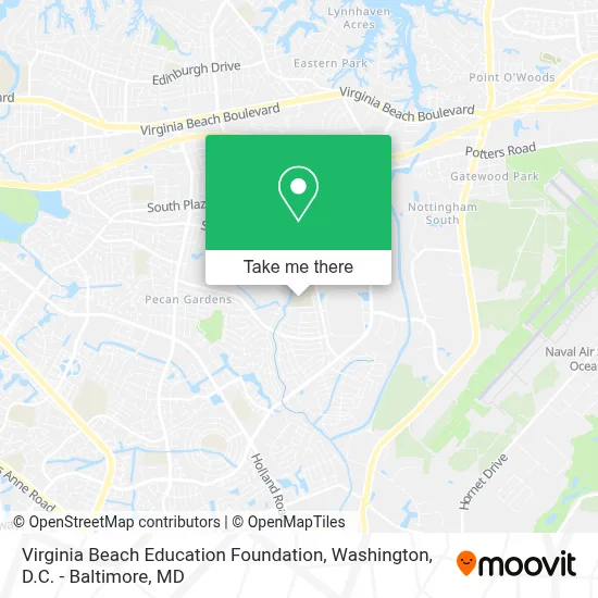 Virginia Beach Education Foundation map