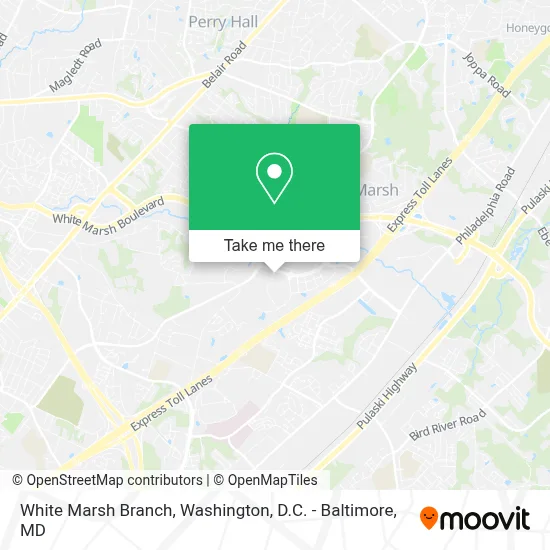 White Marsh Branch map