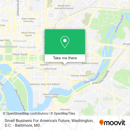 Small Business For America's Future map