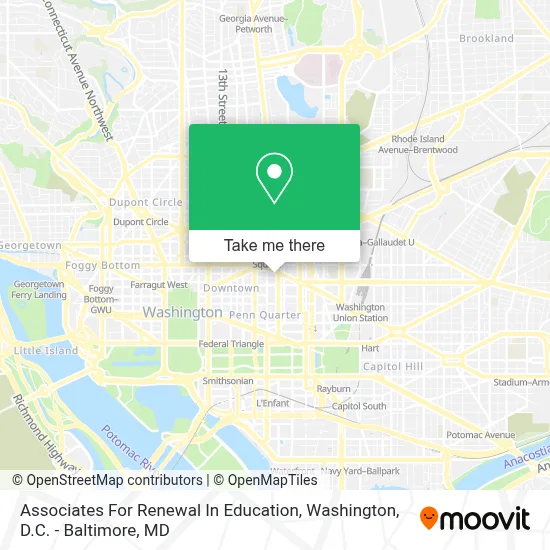 Associates For Renewal In Education map