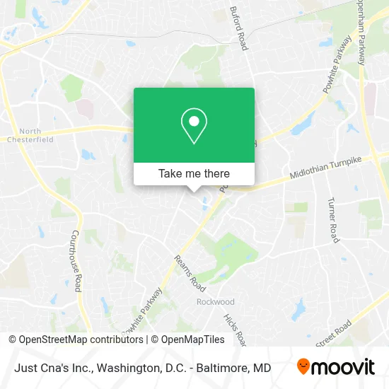 Just Cna's Inc. map
