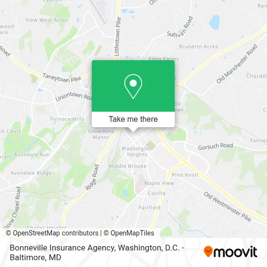 Bonneville Insurance Agency map