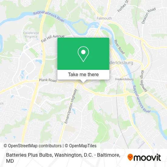 Batteries Plus Bulbs map